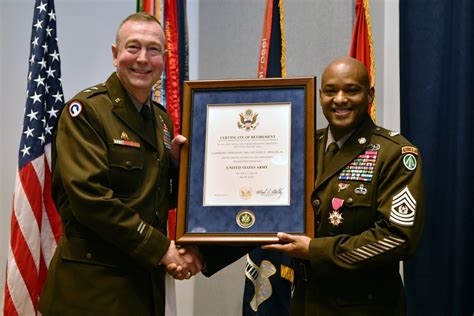 Sddc Csm Honored For Exceptional Career Article The United States Army