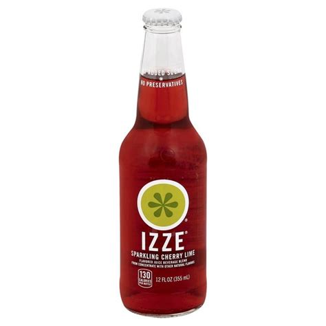 Izze Sparkling Juice Cherry Lime 12 Fl Oz Instacart