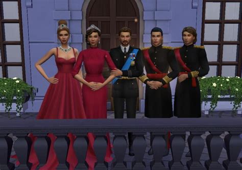 Followers Gift Royal Balcony Pose Pack Sims Dresses Poses Sims