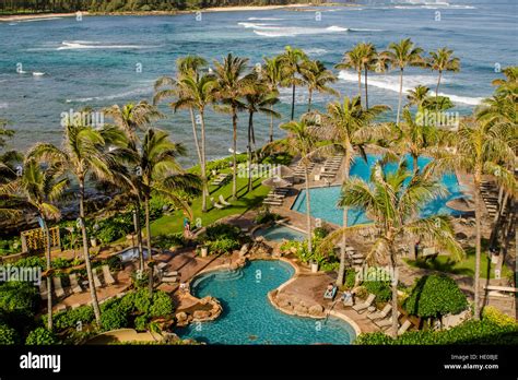 Turtle Bay Resort North Shore Oahu Hawaii Stock Photo Alamy