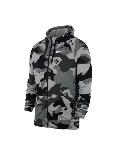Nike Mens Black Camouflage Zip Up Jacket L