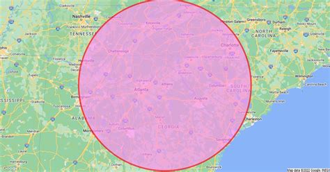 Miles Radius Scribble Maps