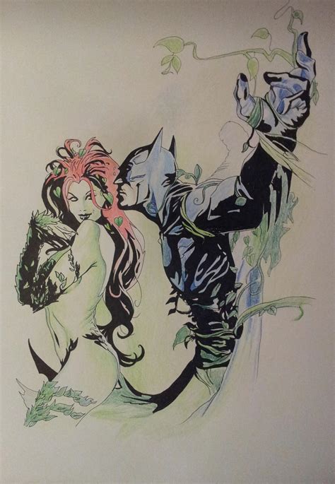 Poison Ivy And Batman By Amatheva On Deviantart