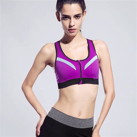 Fitness Yoga Sports Bra For Running Gym Padded Wireless Shakeproof Underwear Push Up Seamless