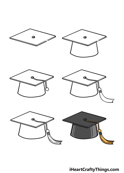 How To Draw A Graduation Cap Step By Step Pictures Art