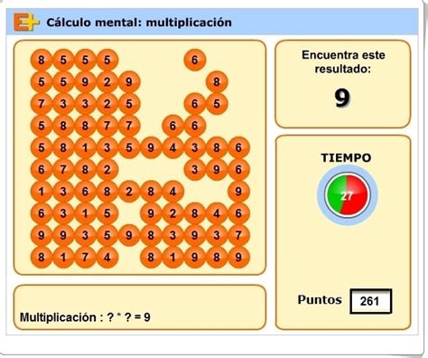 Estimated number of the downloads is more than 1000. Juegos educativos de Matemáticas online: "Cálculo mental ...
