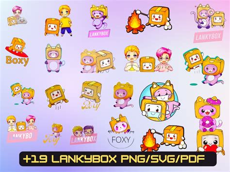 Lankybox Magical SVG PNG Pack Digital Files For Personal Etsy De