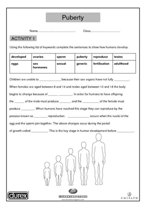 Human Sexuality Lesson Plans And Worksheets Reviewed By Teachers
