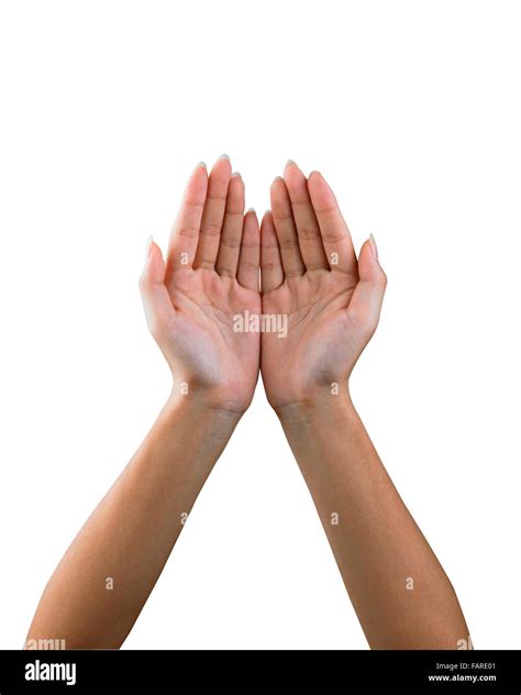 Two Hands With Palms Up Stock Photo Alamy