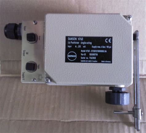 Samson Positioners Type 4763 Electro Pneumatic Valve Positioner In Xi