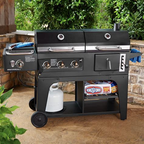 Gas And Charcoal Hybrid Grill