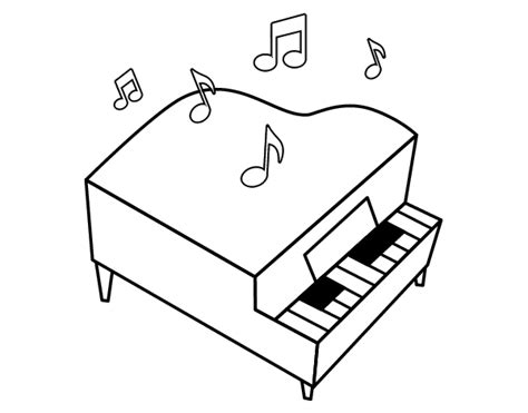 Coloring Pictures Of Pianos Coloring Pages