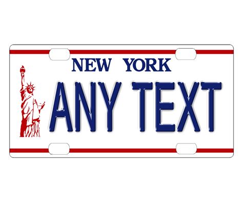 Custom Personalized State License Plate New York 1986 Add