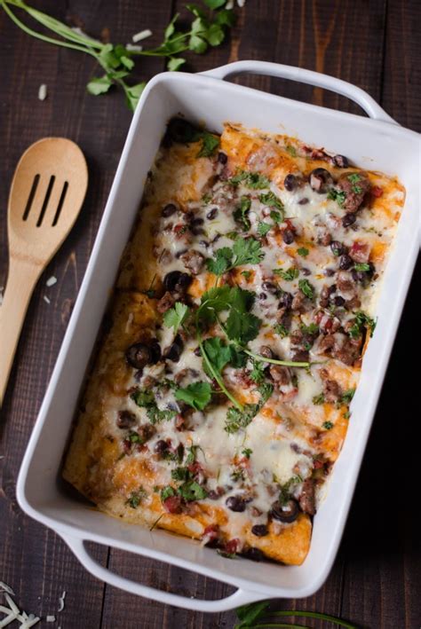 The introduction to this recipe was updated on march 31, 2021 to include more information about the dish. Ground Beef Enchiladas • A Sweet Pea Chef