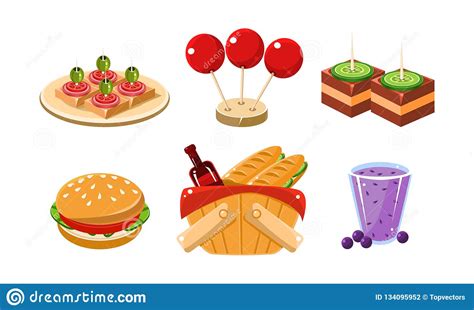 Picnic Food Cartoon Images