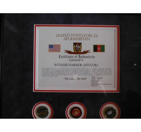 High receives american flag flown over base in. Flag Flown Over Afghanistan Certificate - Usa Made Flag ...
