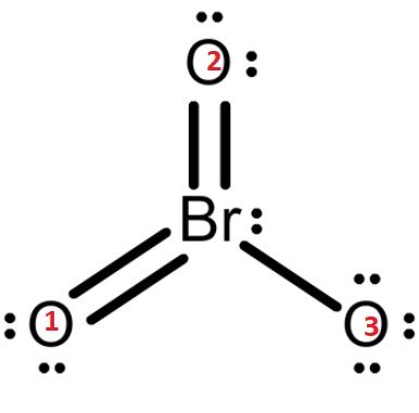 A) a lewis structure in which there are no formal charges is preferred. In the attached Lewis structure of  BrO3 -, every atom ...