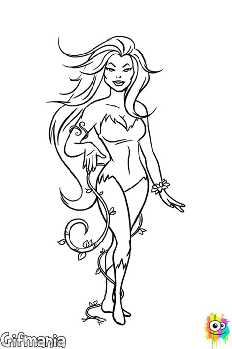 Poison Ivy Colouring Pages Poison Ivy By Tashotoole On Deviantart