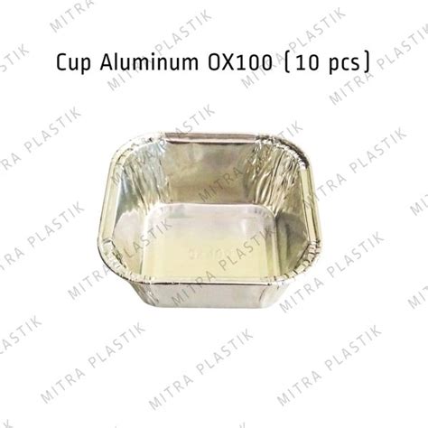 Jual Isi 10 Ox 100 Aluminium Foil Cup Aluminum Foil Tray Cup Aluminium