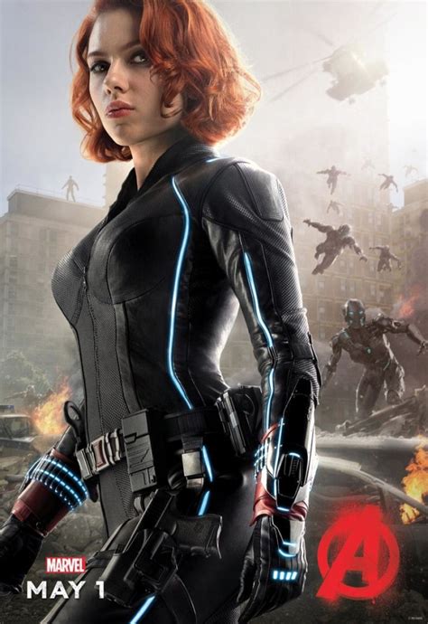 Scarlett Johansson Avengers Age Of Ultron Movie Poster Celebmafia