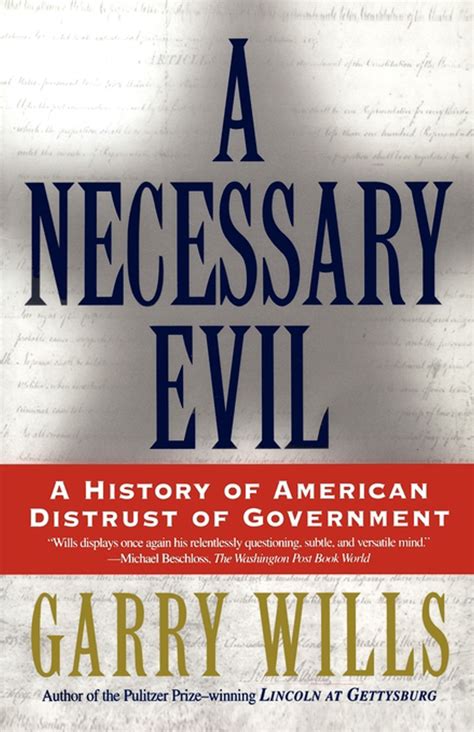 A Necessary Evil Book By Garry Wills Official Publisher Page