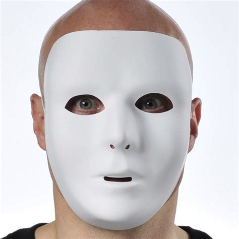 White Male Mask Costume Wonderland
