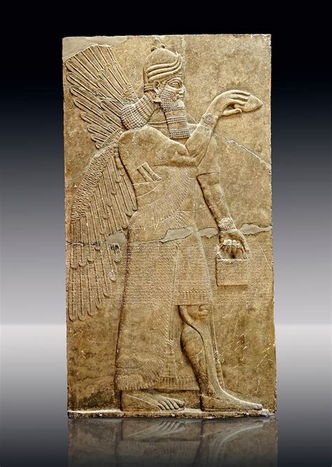 Chaldean Assyrian Relief Sculpture Slab From The Northwest Palace Of