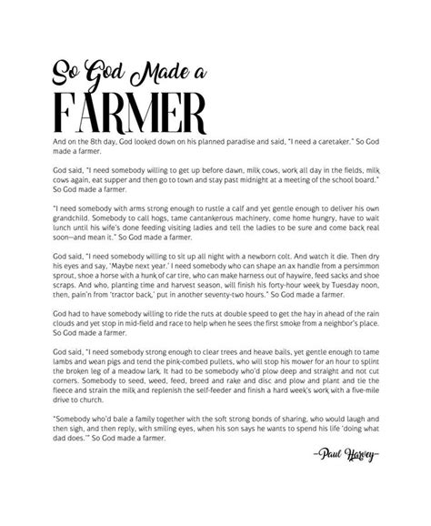 So God Made A Farmer And A Farmers Wife Canvas Prints