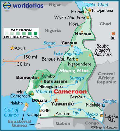 Cameroon Maps And Facts Cameroon Africa Map Map