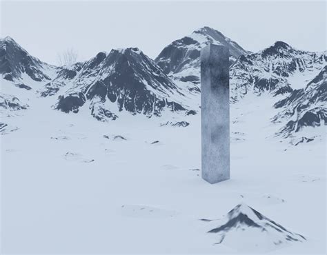 Visualization Of Monolith In Snow Images Behance