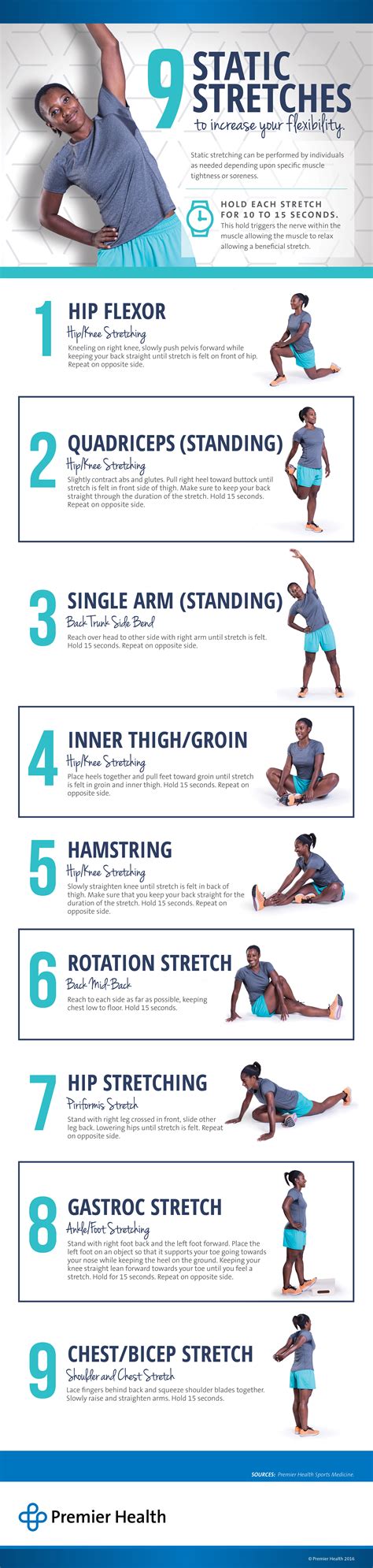 9 Static Stretches To Increase Your Flexibility Premier Health