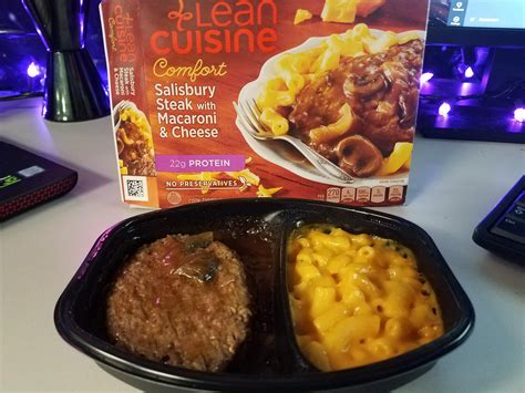 Lean Cuisine Salisbury Steak With Macaroni And Cheese Frozenmeals