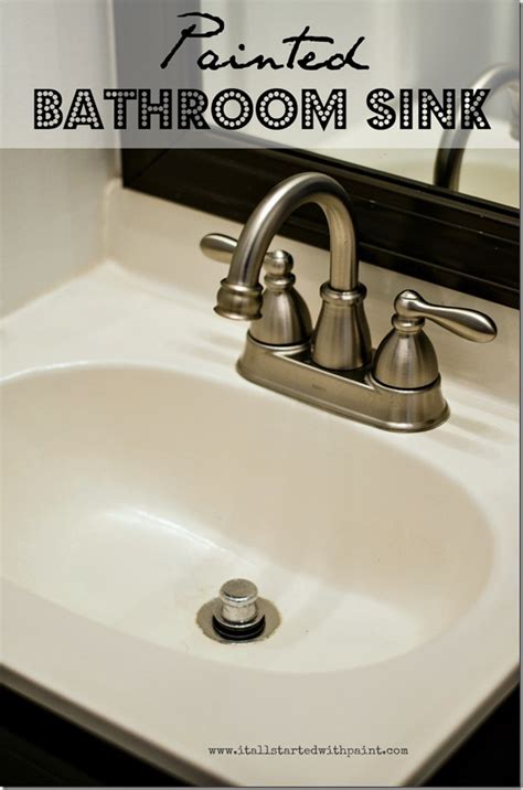 Shake the can well, and hold it 4 to 6 inches away from. where are they now? how to paint a bathroom sink ... - It ...