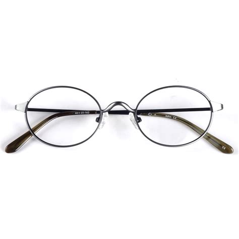 Small Vintage Oval Metal Eyeglasses Frames For Myopia Presbyopia High