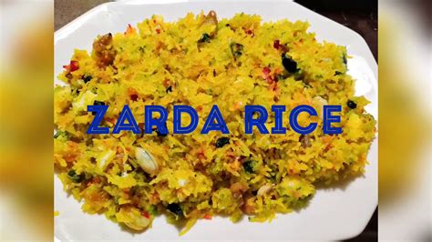 Easy Zarda Rice Recipe Best Zarda Recipe Samias Kitchen Youtube