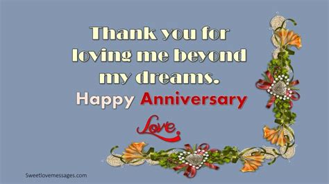 Piece yourself together and come give me a kiss to celebrate our anniversary. 2020 Thank You Messages for Husband on Anniversary - Sweet ...
