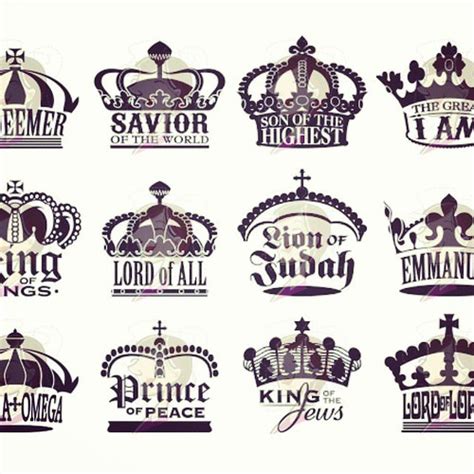 Royal Crown With Many Jesus Titles And Names Flickr