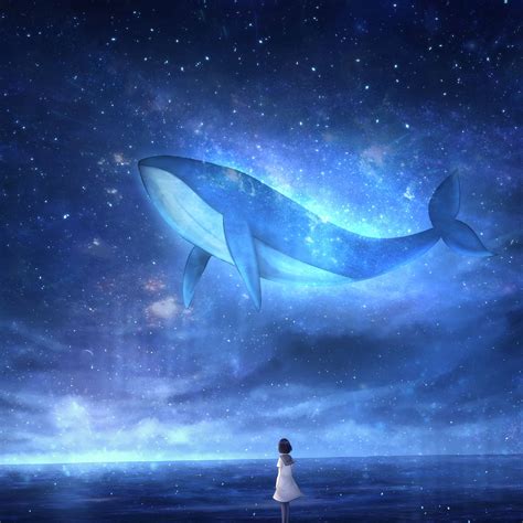Download wallpaper 2780x2780 whale, girl, art ipad air, ipad air 2, ipad 3, ipad 4, ipad mini 2 ...