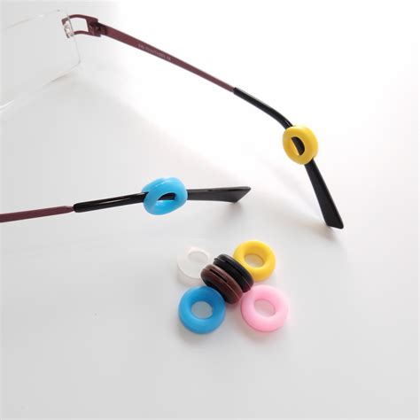 eyeglass sport silicone elastic and stretchy anti slip temple gripper ear hook in round o ring