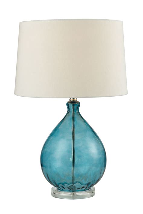 Dimond Wayfarer Glass Teal Table Lamp Everything Turquoise