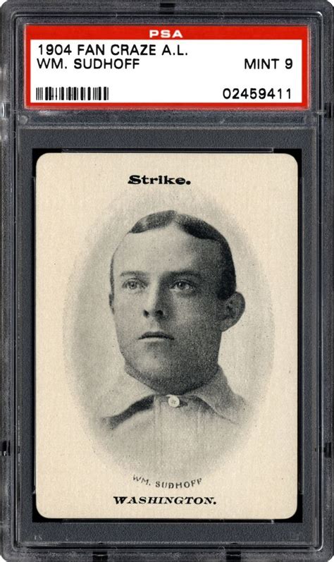 Baseball Cards 1904 Fan Craze American League Images Psa Cardfacts®