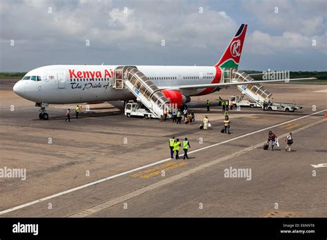 Plane On Tarmac At Kotoka International Airport Accra Ghana Africa