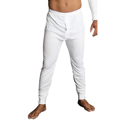Mens Merino Wool Blend Long John Thermal Pants Underwear Thermals Warm