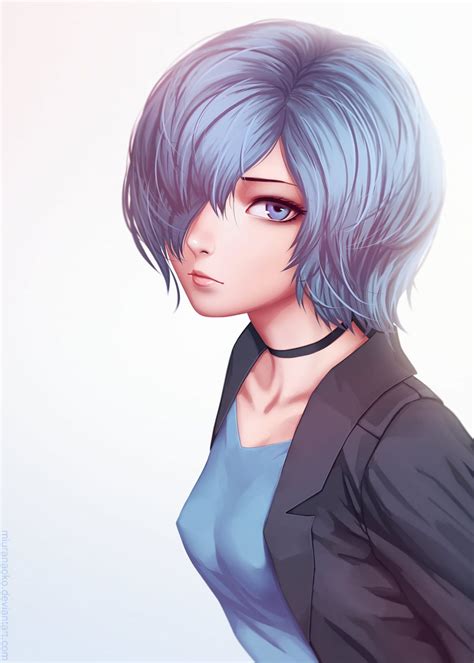 Cool Blue Haired Anime Girls HARUNMUDAK