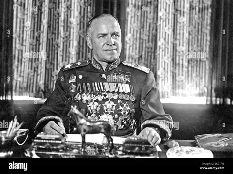 Georgy Zhukov 1896 1974 Generale Sovietico Circa 1946 Foto Stock Alamy