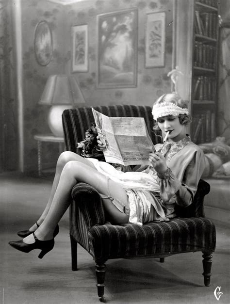 Flapper Photo Lingerie Photo Sexy Woman 1920s Vintage Beautiful