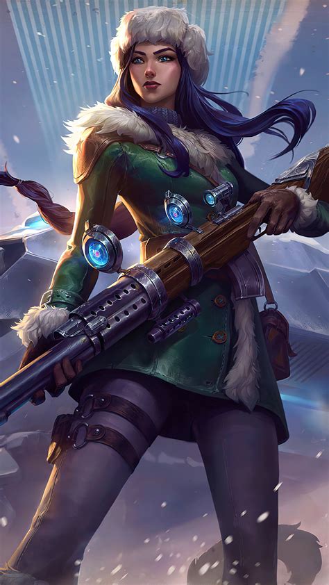 Arctic Warfare Caitlyn League Of Legends Characters Warrior Girl