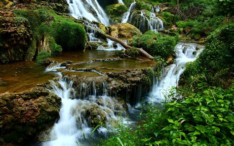 Cascading Waterfalls Blue Ridge Mountains In Virginia