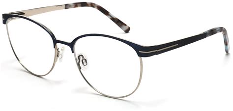 tango optics oval metal eyeglasses frame luxe rx stainless steel elisabeth noelle neumann black