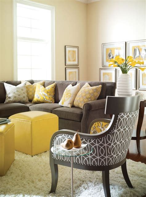 Decorating with grey is a clear thing as this color is good for everything: 41 Stylish Grey And Yellow Living Room Décor Ideas - DigsDigs